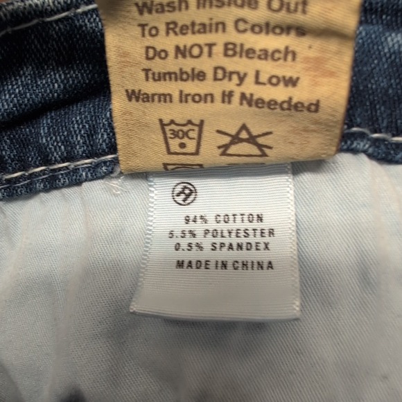 Big Star Liv Jeans Women's 28 Blue Straight Leg Distressed Stretch - Picture 9 of 9